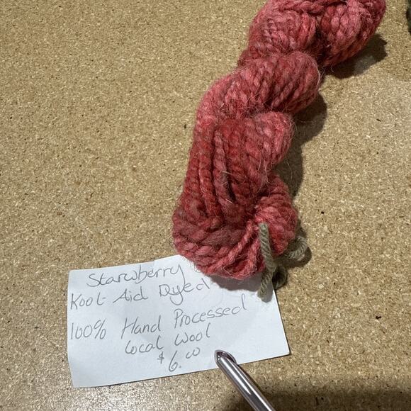 In The Eyes of March 100% Handspun Art Yarn Lot of 5 Skeins Wool Blend - Picture 6 of 9